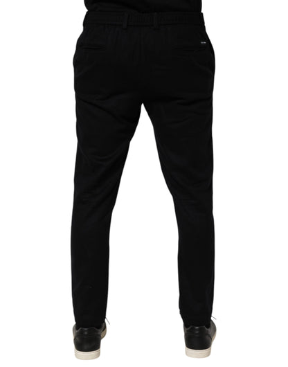 Black Cashmere Dress Formal Men Trouser Pants