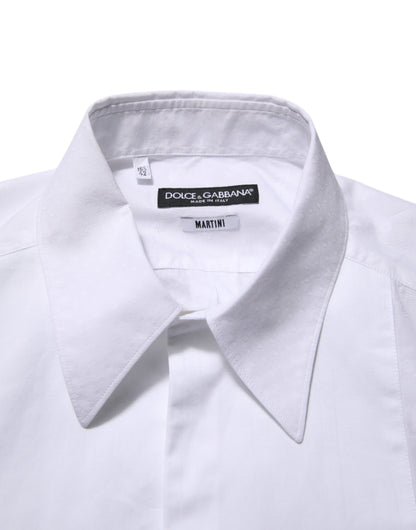 White Cotton MARTINI Bib Formal Dress Shirt