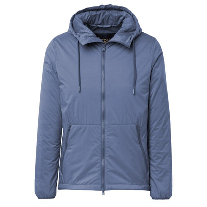 Blue Polyamide Men Jacket