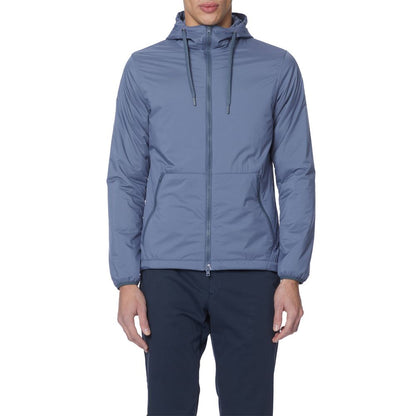Blue Polyamide Men Jacket