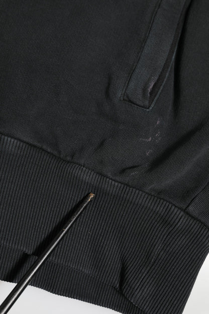 Black Logo FullZip Hooded Sweatshirt Sweater