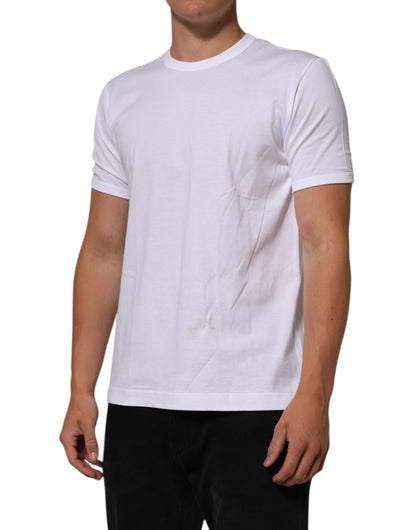 White Goodluck 2021 Cotton Crew Neck  T-shirt