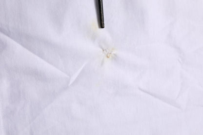 White Goodluck 2021 Cotton Crew Neck  T-shirt