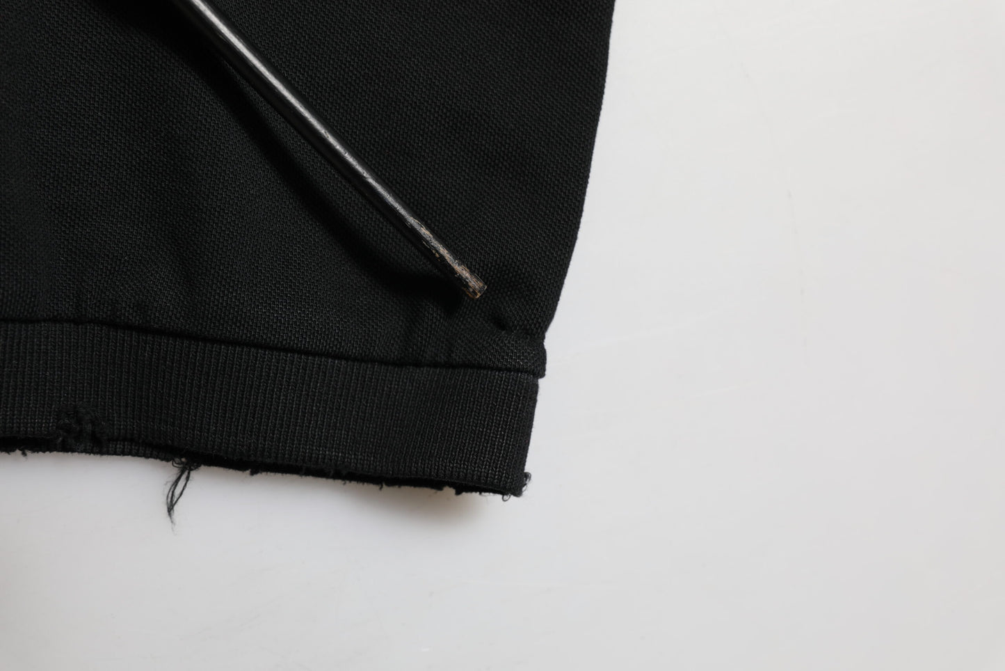 Black Cotton Graphic Print PoloShirt T-shirt