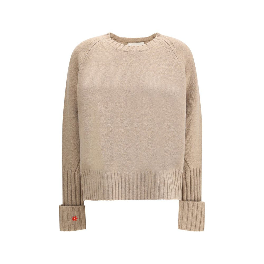 Beige Merino Wool Sweatshirt