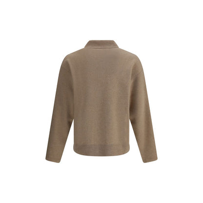Beige Merino Wool Sweatshirt