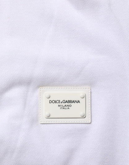 White Collared Short Sleeves Polo T-shirt