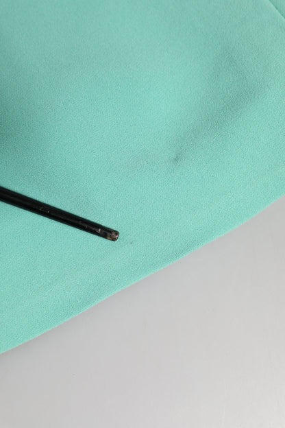 Green Viscose Sleeveless Sheath Midi Dress