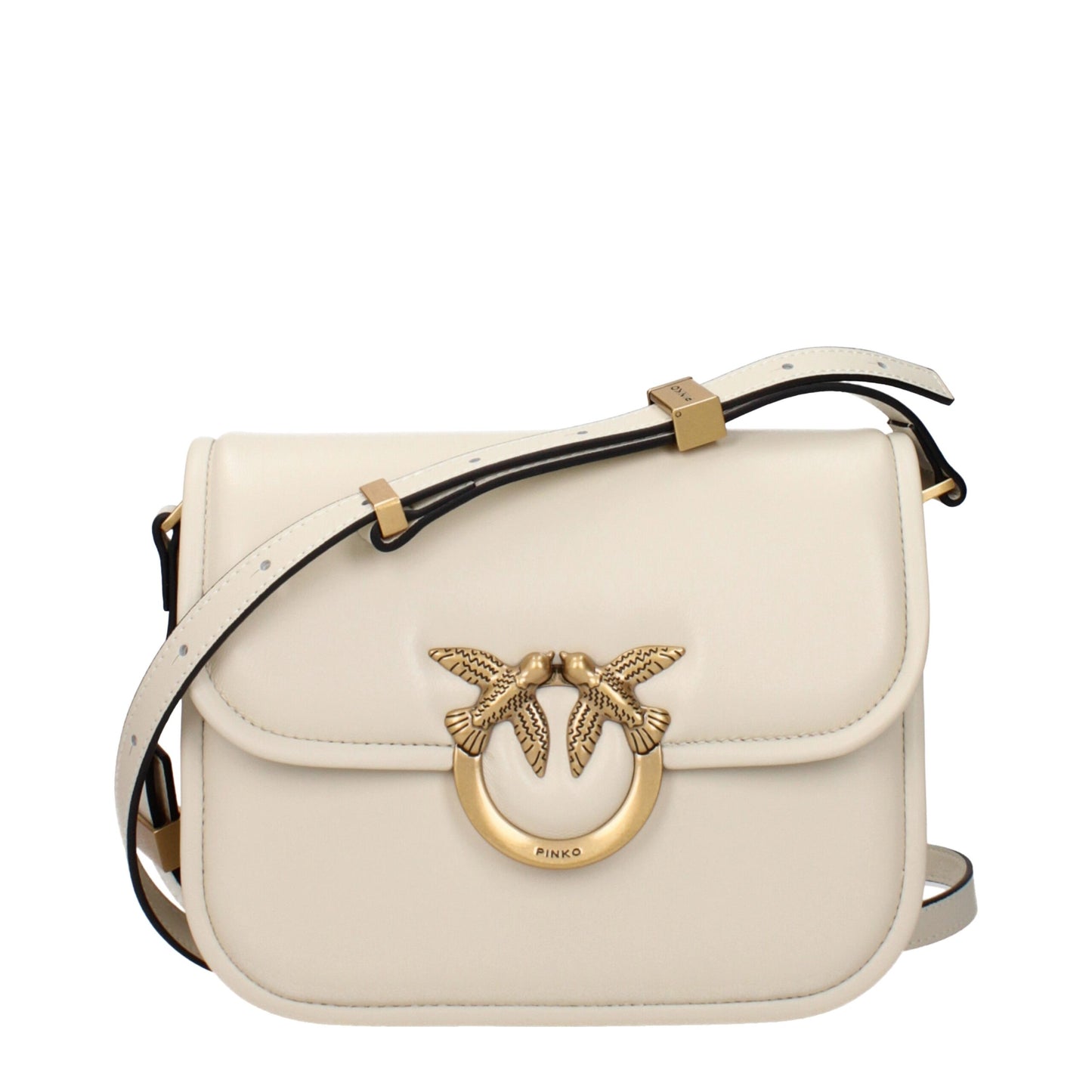 Beige Leather Crossbody Bags