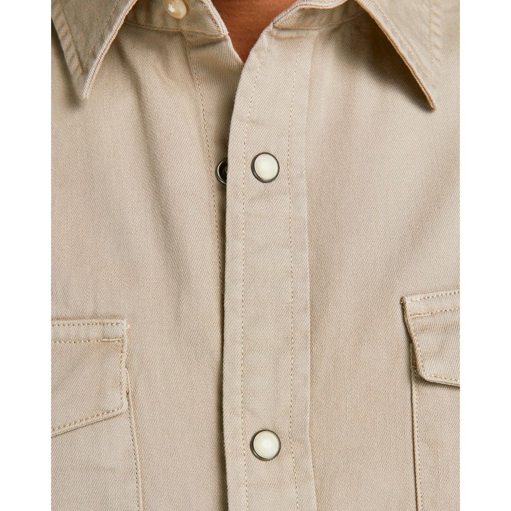 Beige Denim Shirt