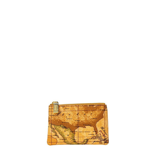 Beige Leather Clutch Bag