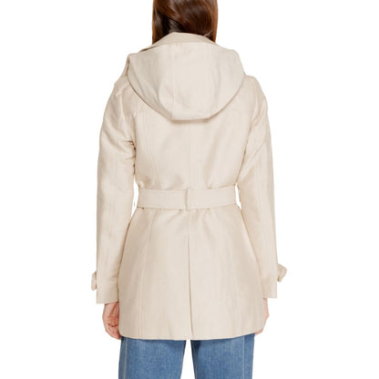 Beige Polyester Parka