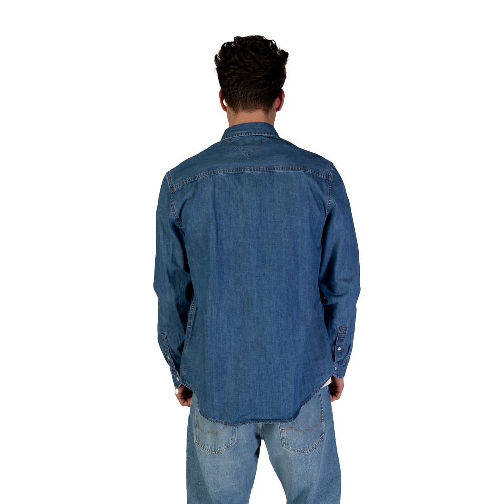 Blue Recycled Cotton Shirt