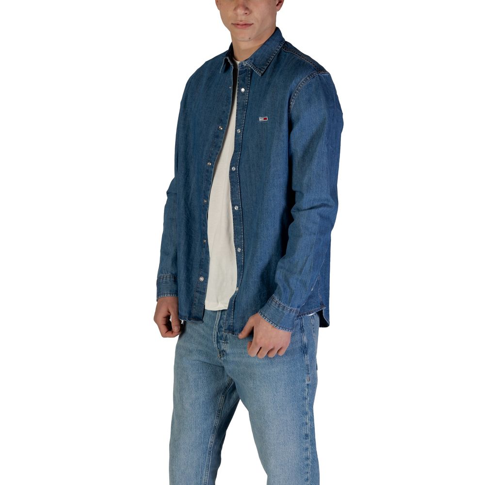 Blue Recycled Cotton Shirt