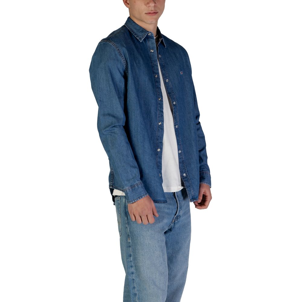 Blue Recycled Cotton Shirt