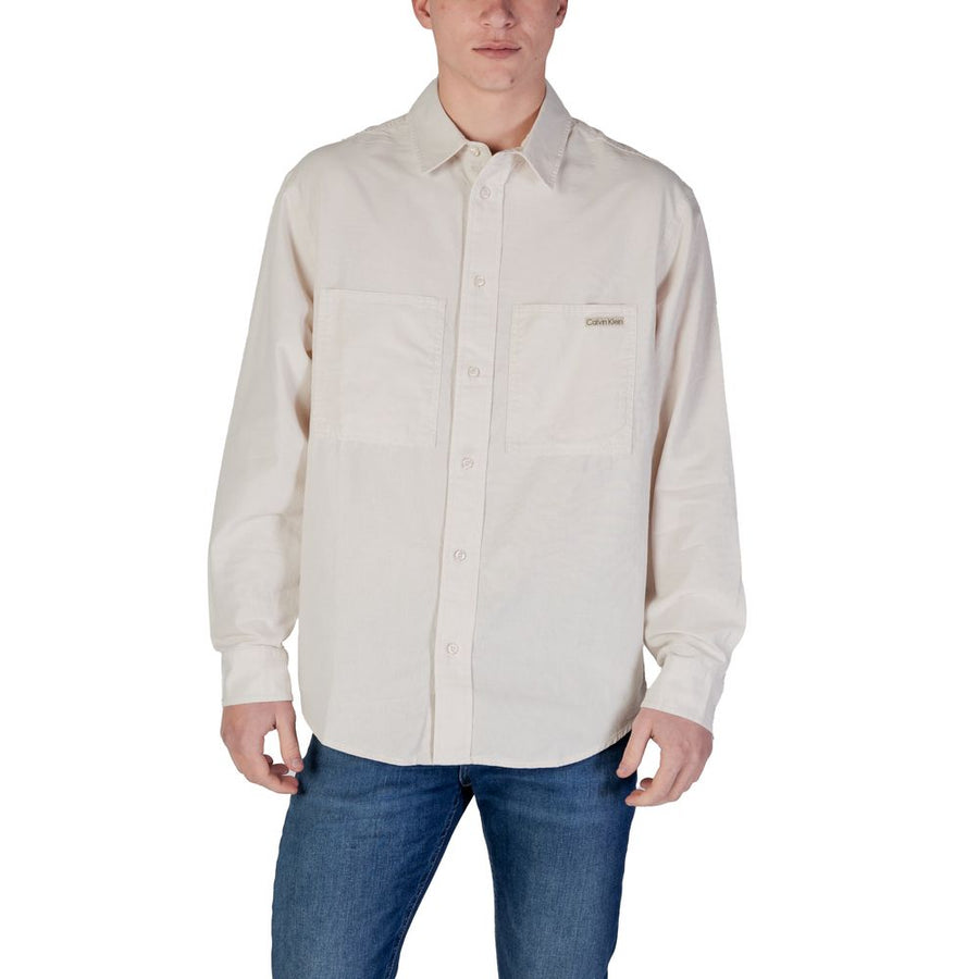 Beige Recycled Cotton Shirt