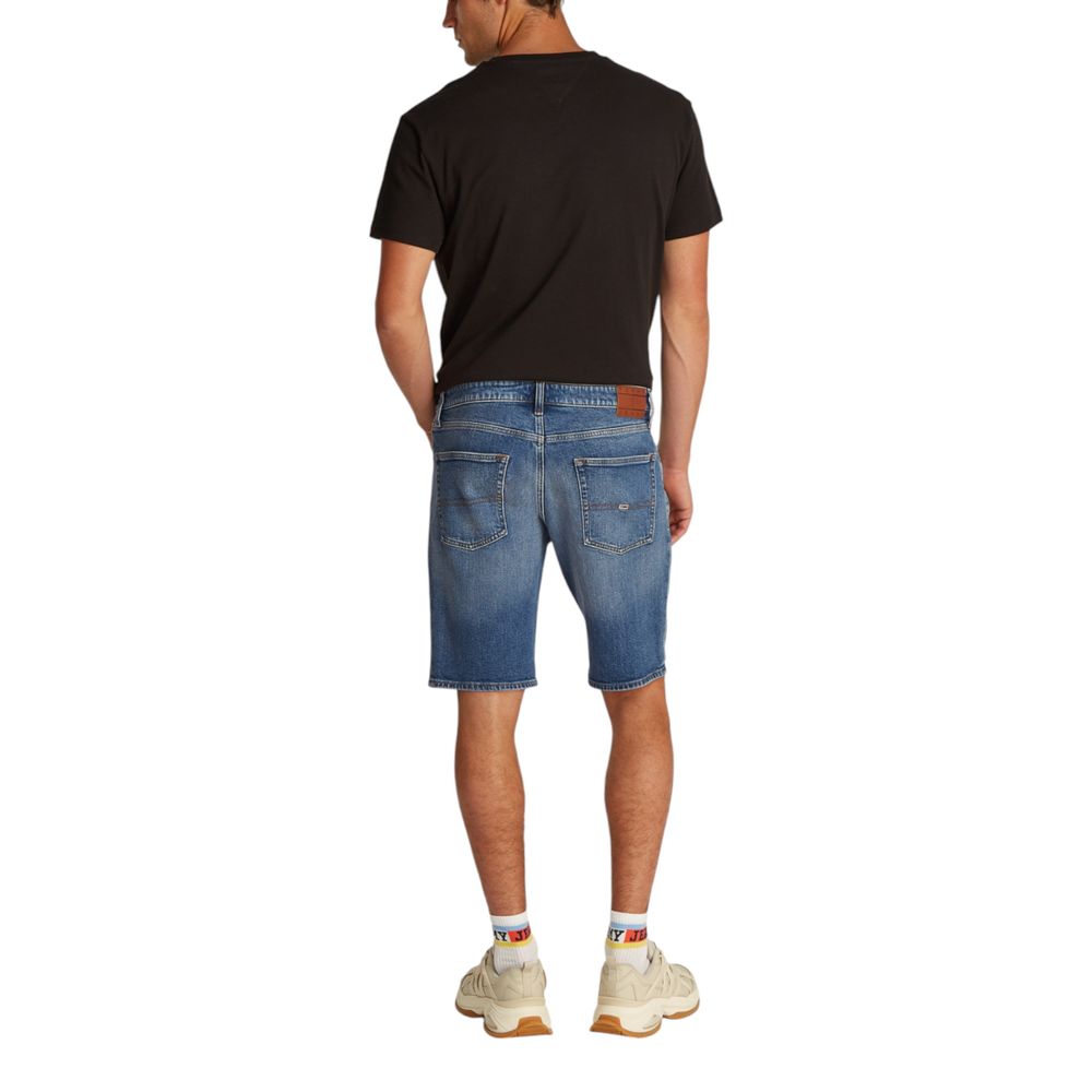 Blue Recycled Cotton Bermuda Shorts