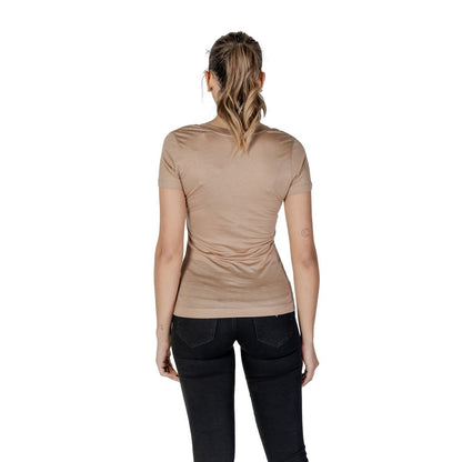 Beige Lyocell T-Shirt