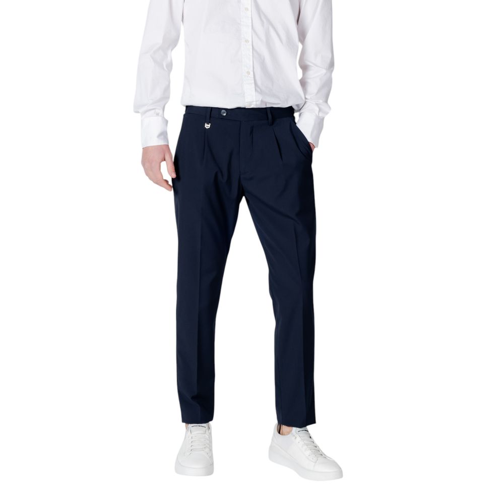 Blue Polyester Pant