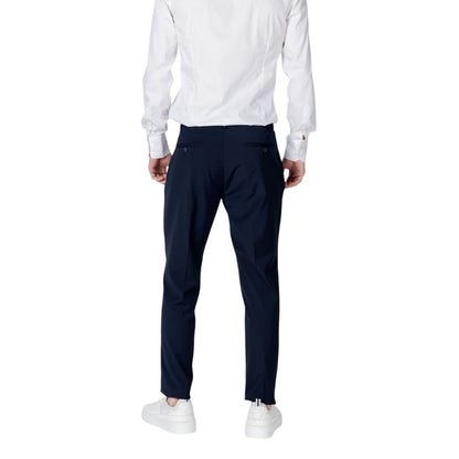 Blue Polyester Pant