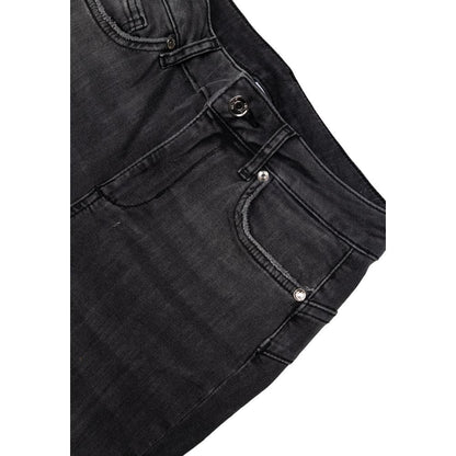 Black Cotton Skinny Jean