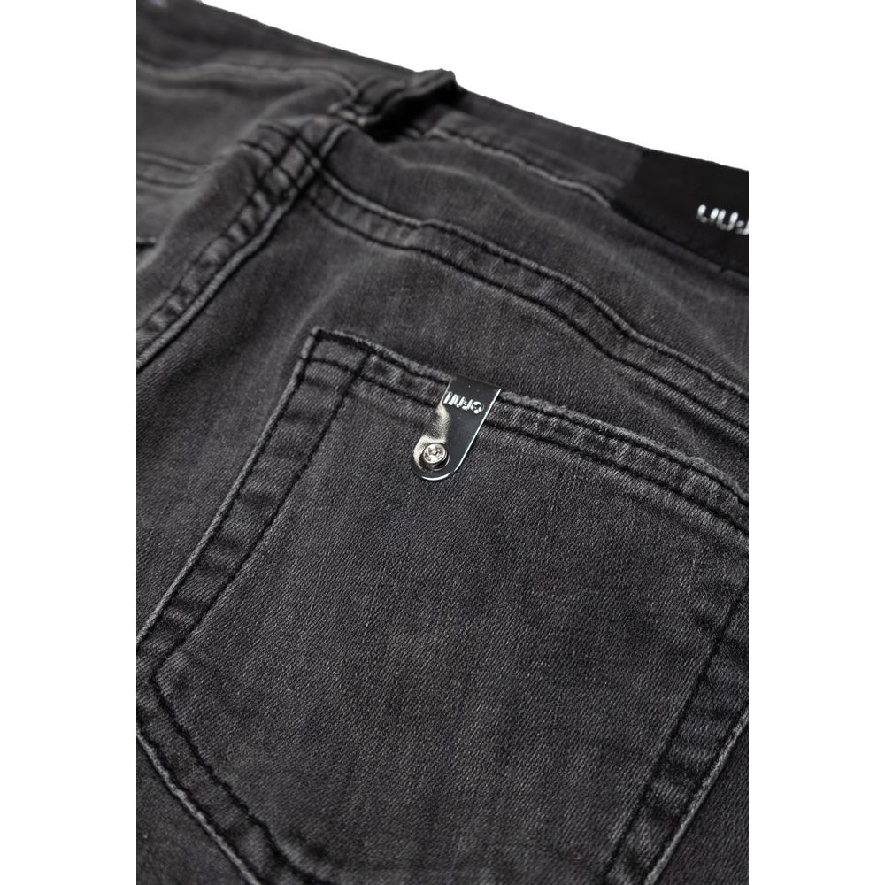 Black Cotton Skinny Jean