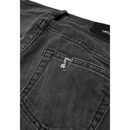Black Cotton Skinny Jean