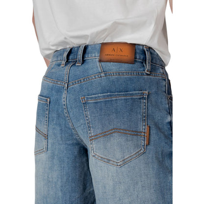 Blue Polyester Bermuda Shorts