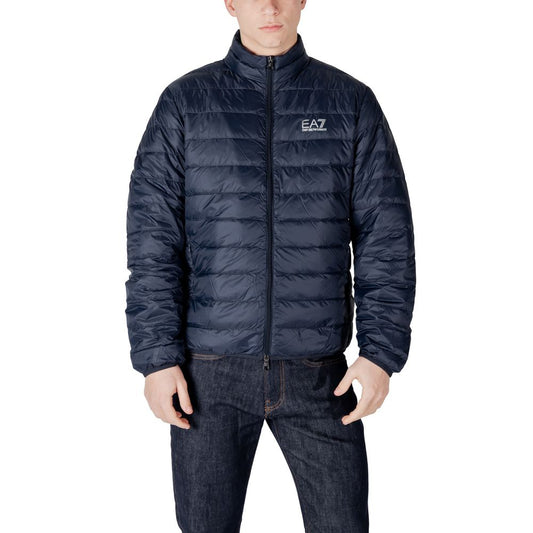 Blue Polyamide Jackets & Coat