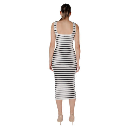 Beige Viscose Long Dress