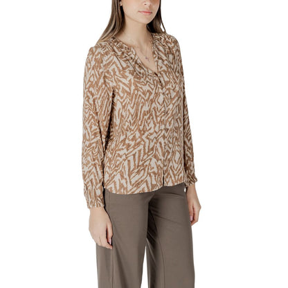 Beige Viscose Blouse