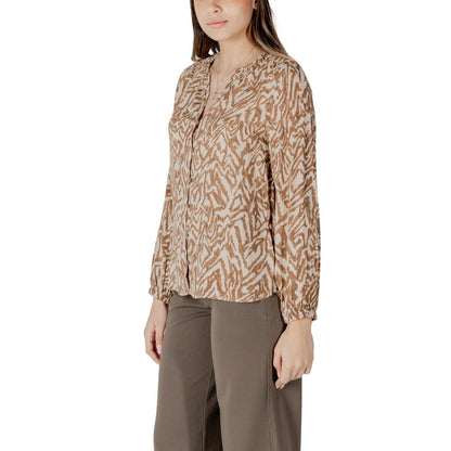Beige Viscose Blouse