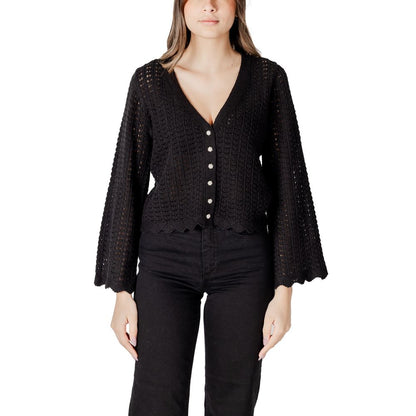 Black Cotton Cardigan