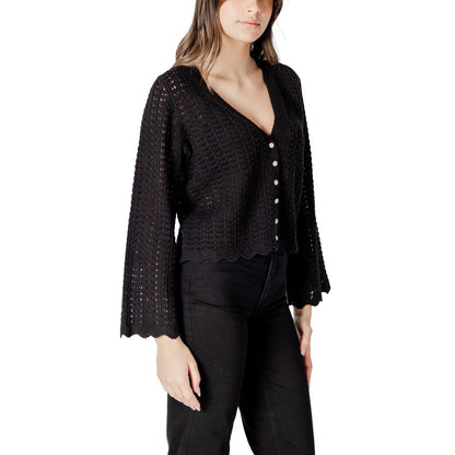 Black Cotton Cardigan