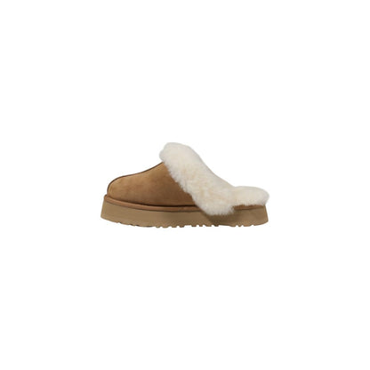 Beige Suede Leather Slippers