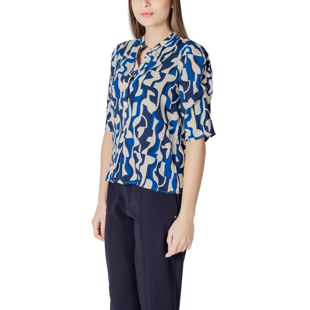 Blue Viscose Blouse