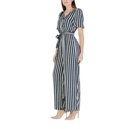 Blue Viscose Jumpsuit