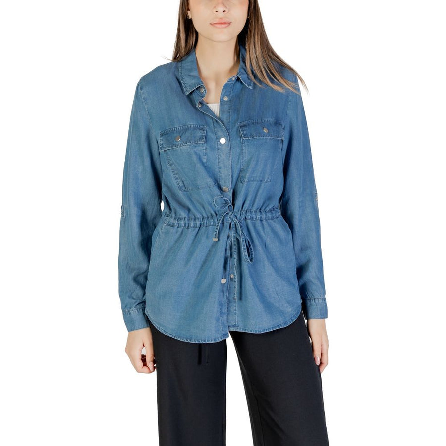 Blue Tencel Blouse