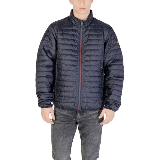 Blue Polyamide Jackets & Coat