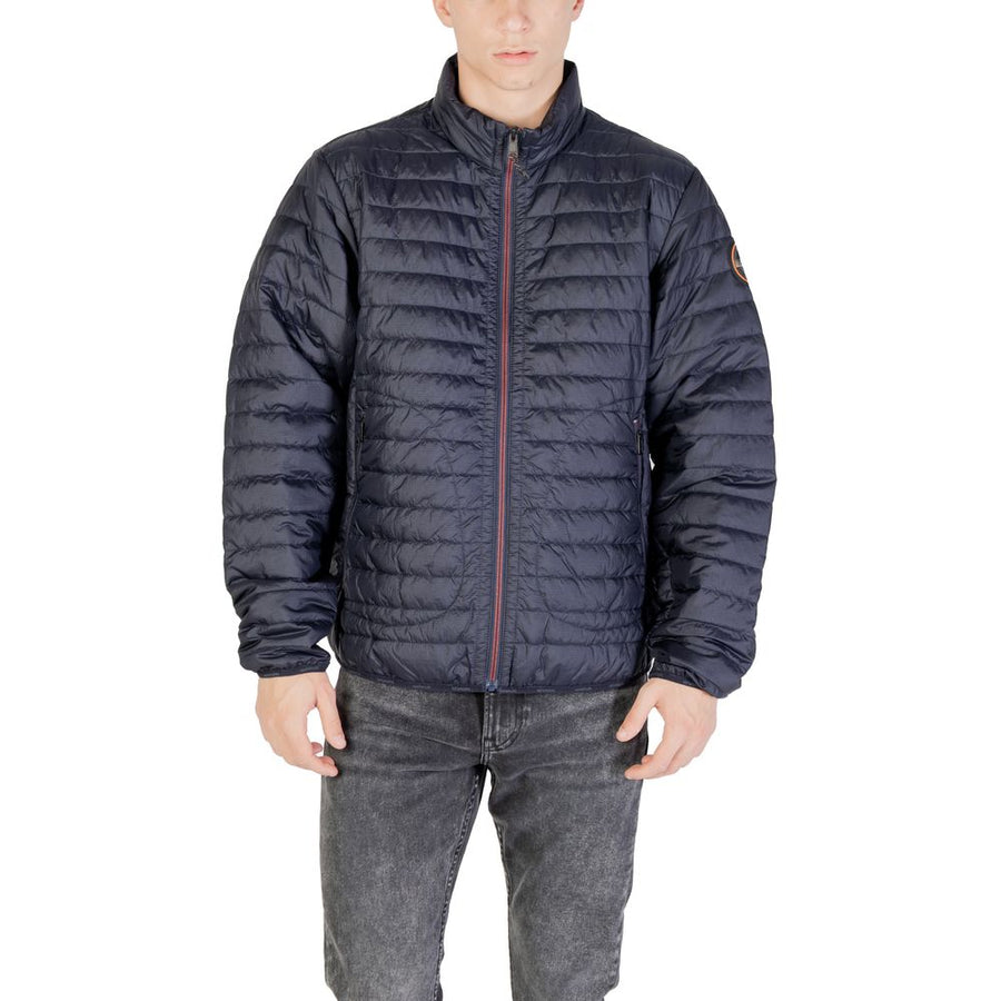 Blue Polyamide Jackets & Coat