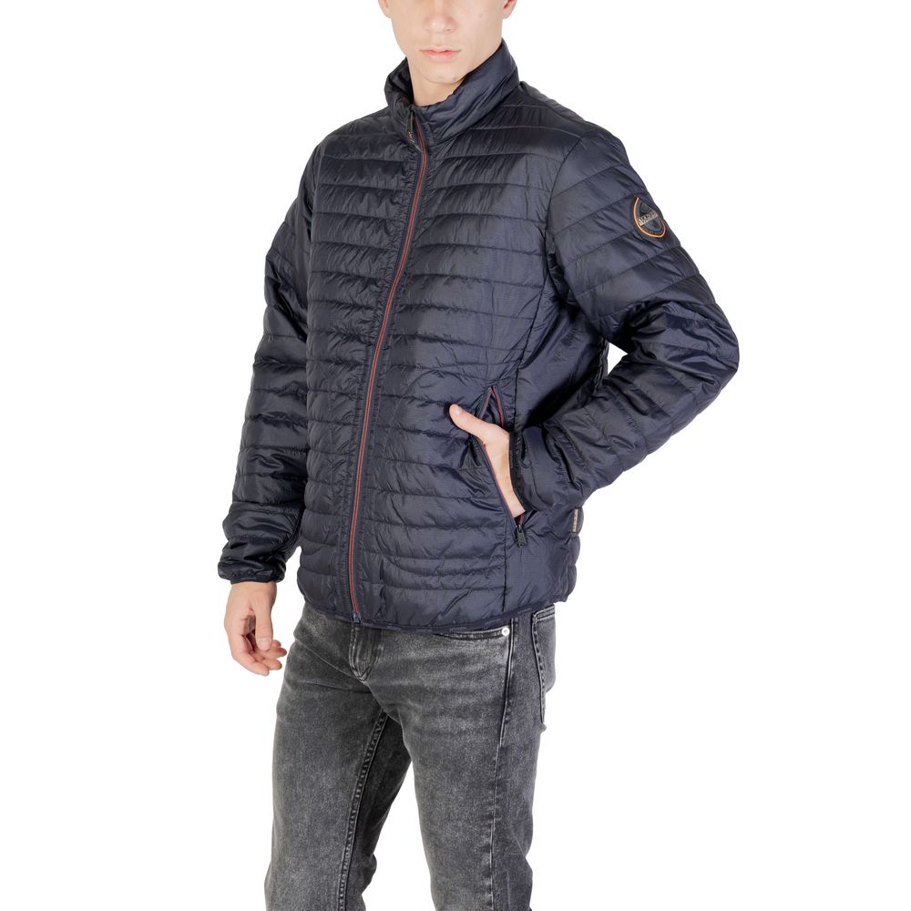 Blue Polyamide Jackets & Coat