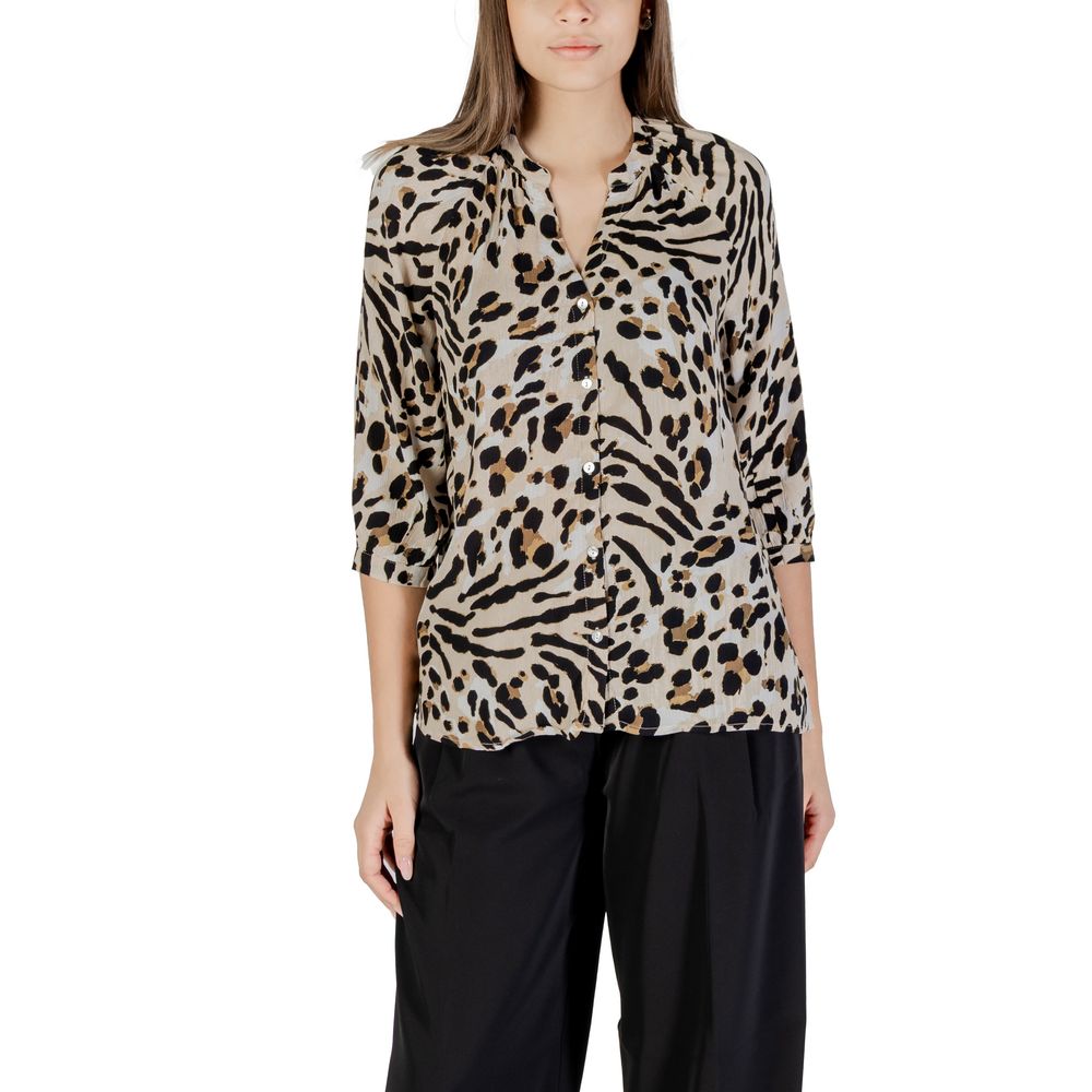 Beige Viscose Blouse