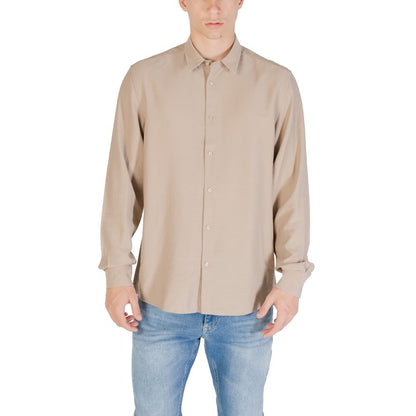Beige Viscose Shirt