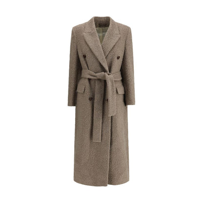 Beige Fleece Wool Coat