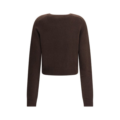 Brown Fleece Wool Cashmere Sweater