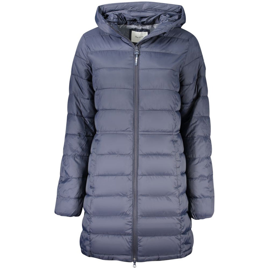 Blue Polyamide Women Jacket