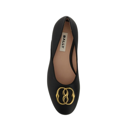 Black Calfskin Ballet Flats