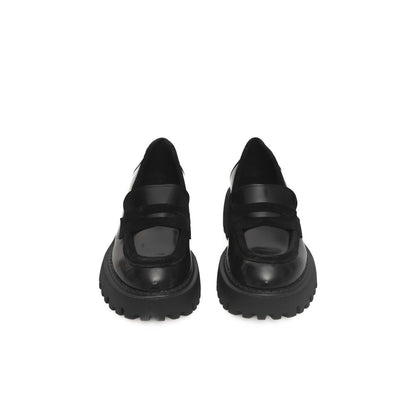 Black Calfskin Women Loafer