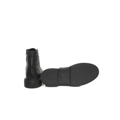 Black Calfskin Men Boot