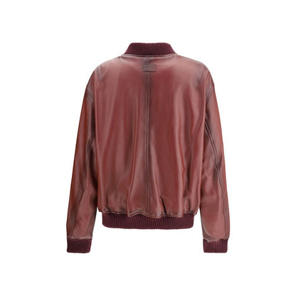 Bordeaux Lambskin Bomber